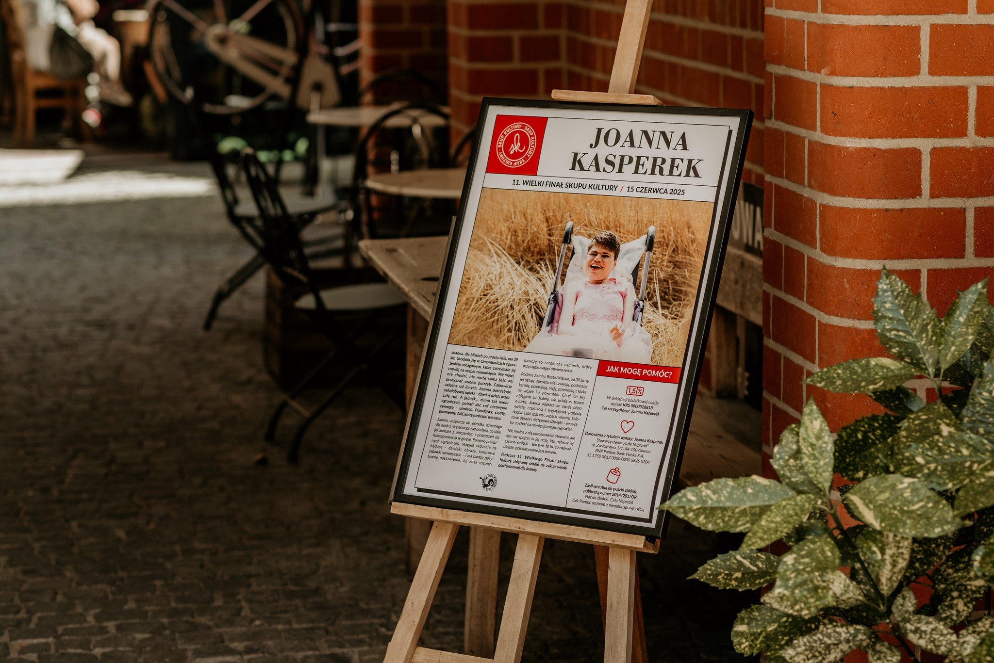 Fot. K.Sielawa/Cała Naprzód tablica informacyjna o akcji charytatywnej