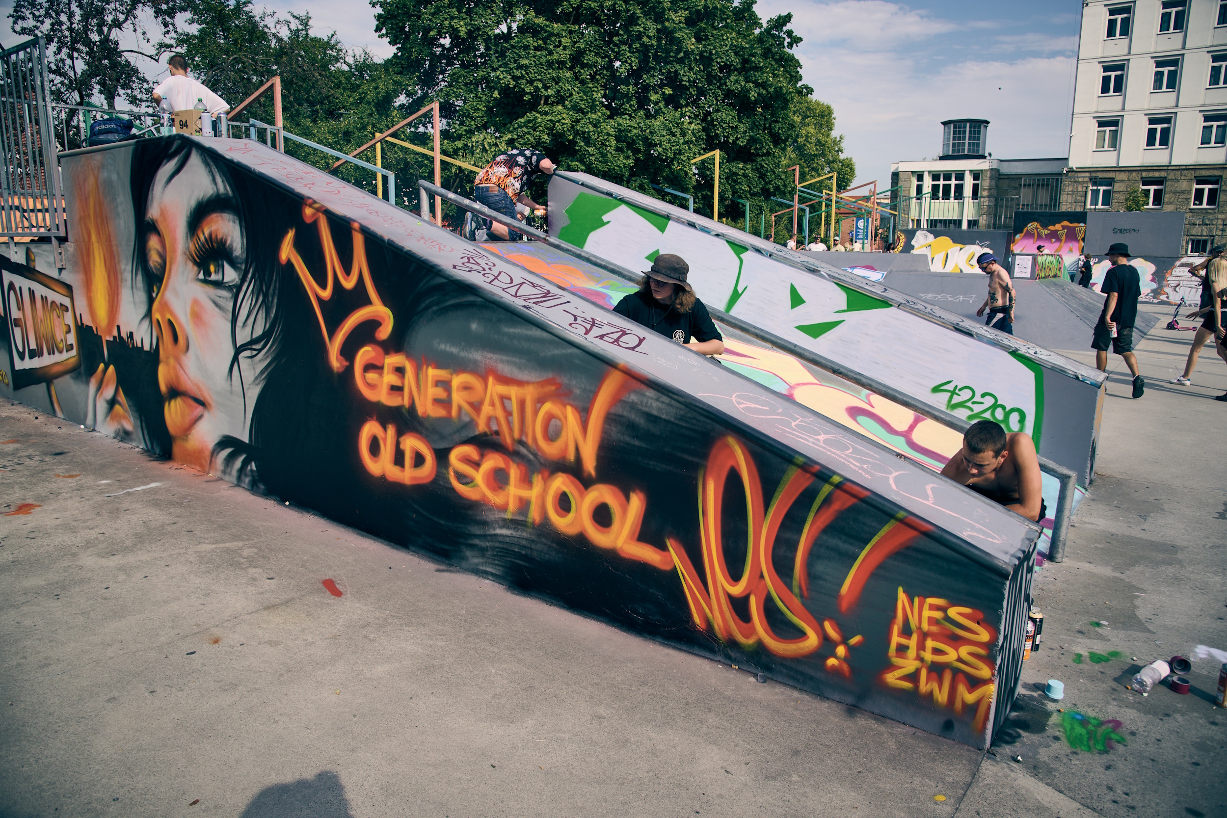 Fot. M. Buksa/ UM w Gliwicach Graffiti na placu Krakowskim