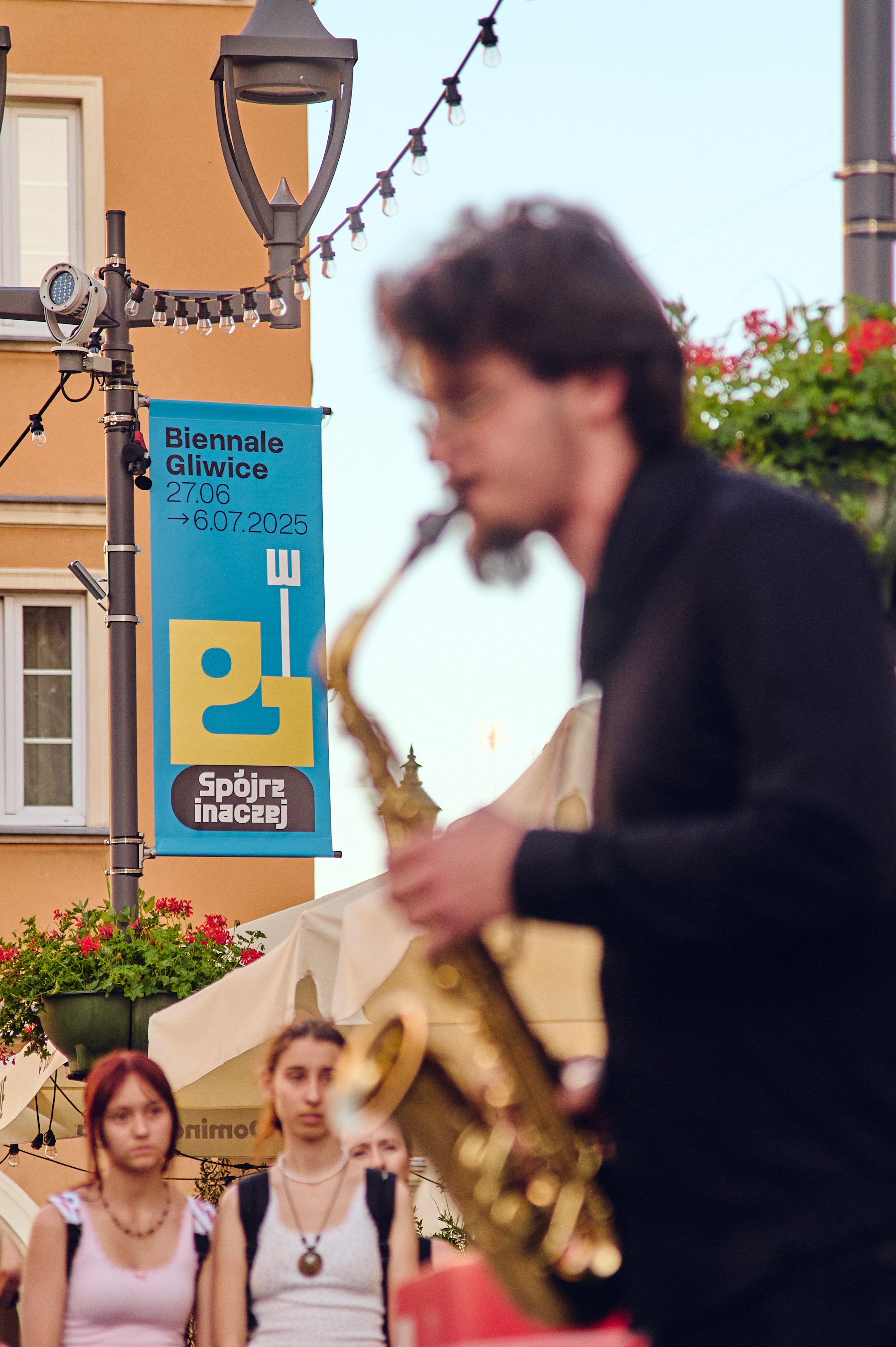 Fot. M. Buksa/UM Gliwice Uczeń grający na saksofonie
