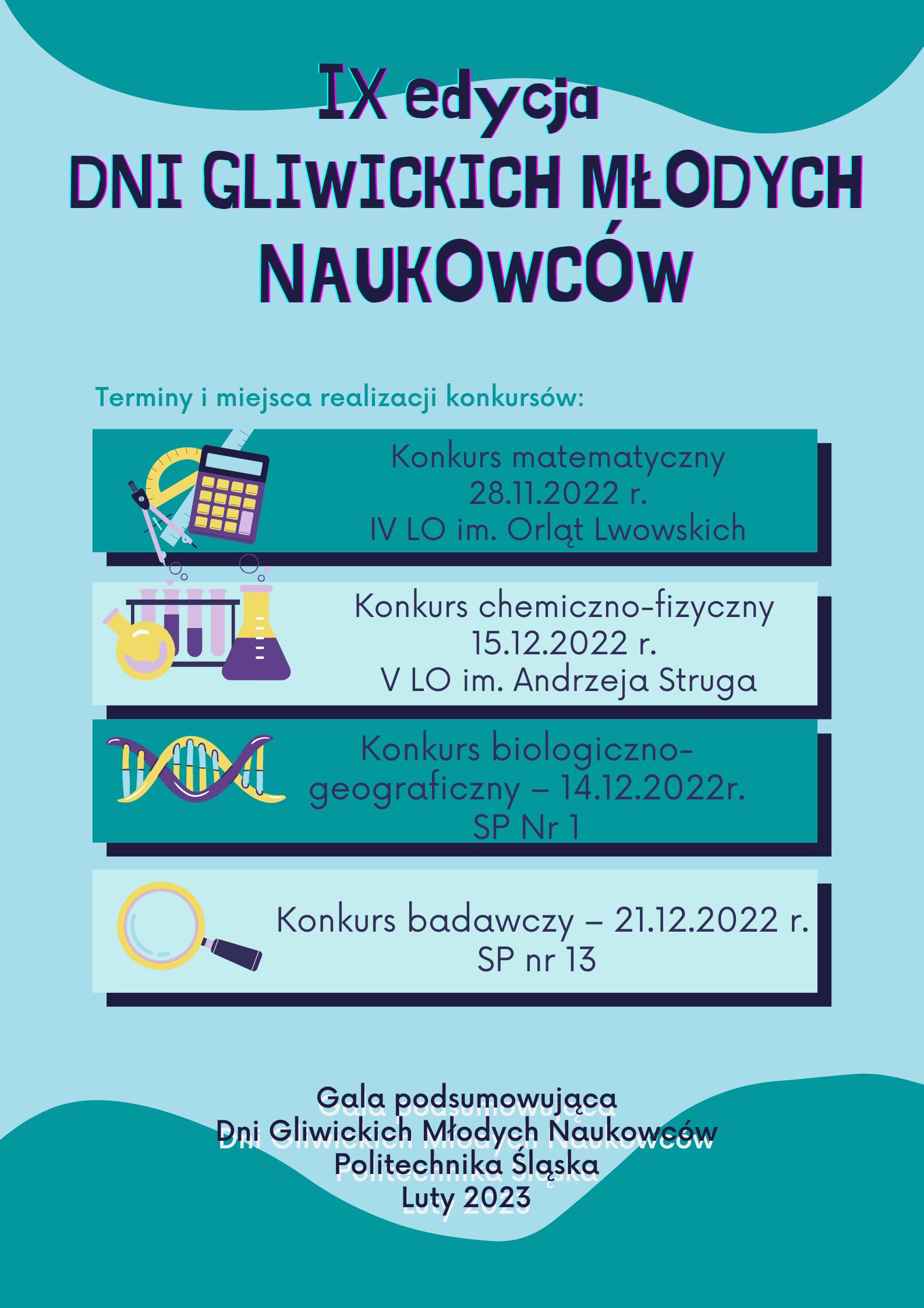  IX edycja Dni Gliwickich Młodych Naukowców – konkurs badawczy