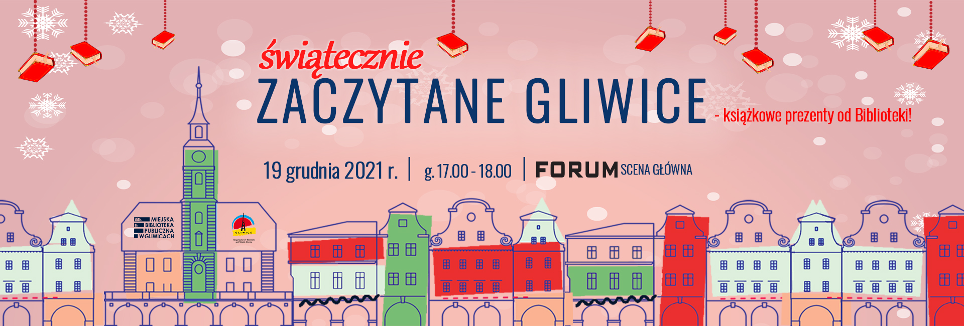 Świątecznie Zaczytane Gliwice - książkowe prezenty od Biblioteki