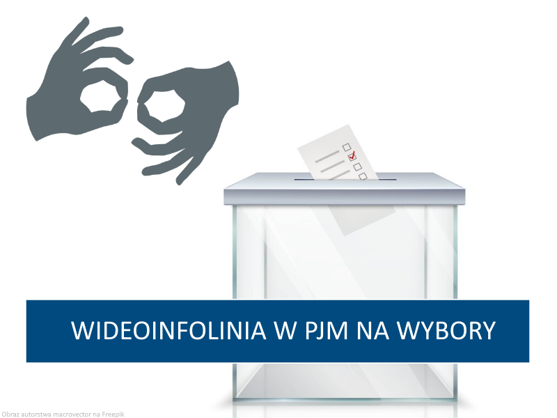 Wideoinfolinia z tłumaczem PJM w dniu wyborów 15 października 2023