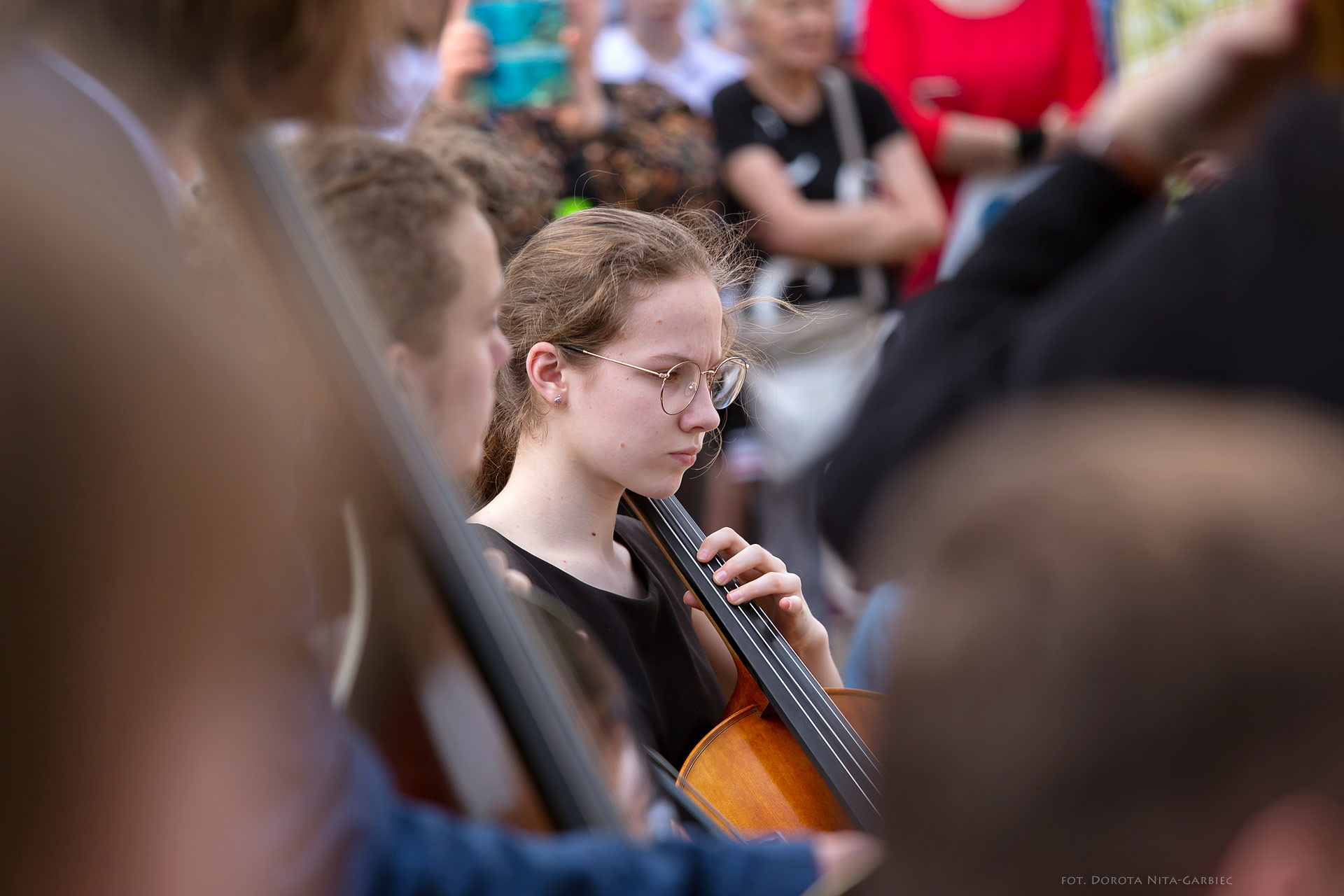 Koncert uczniów PSM w Parku Mickiewicza