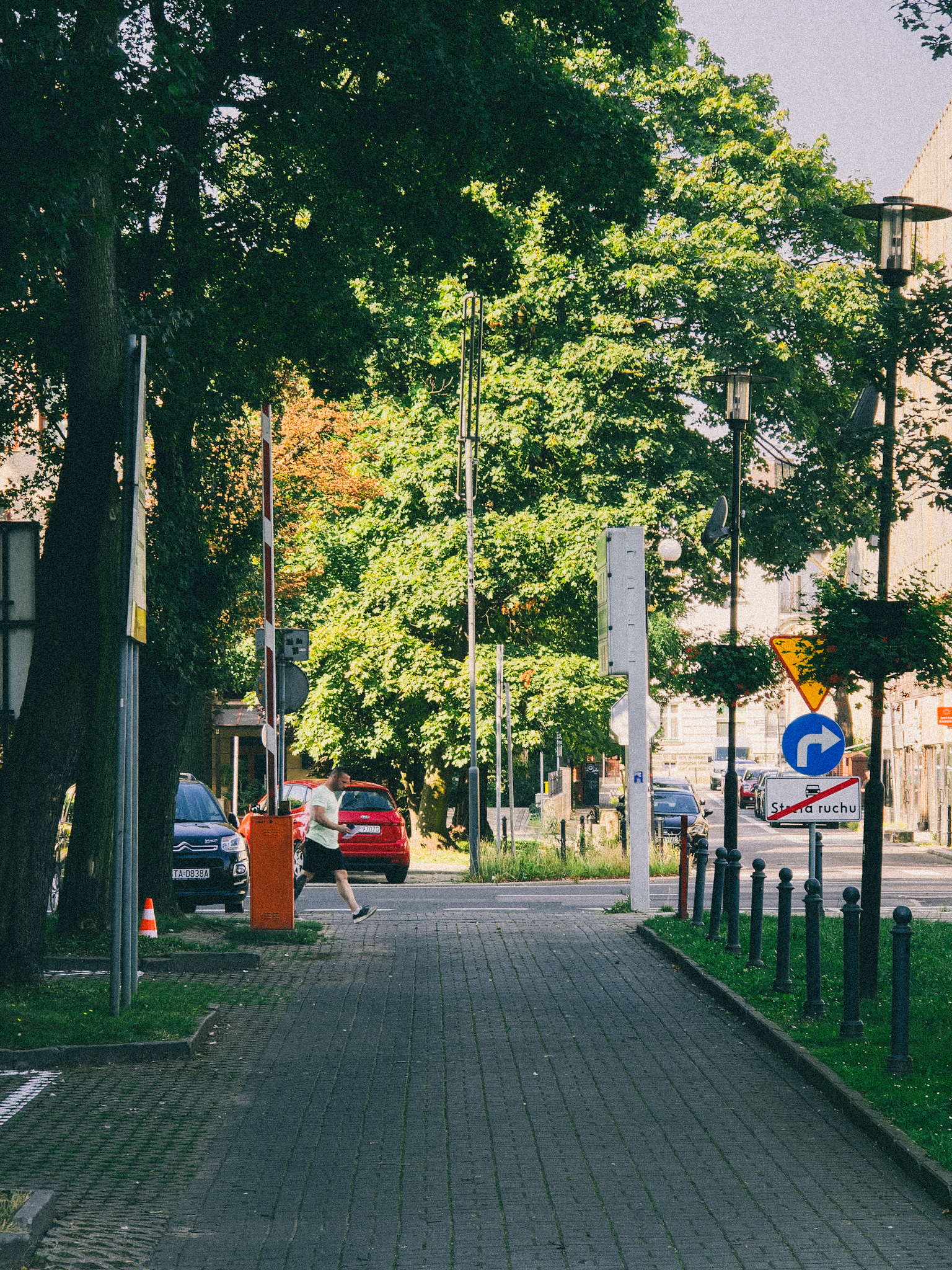 Fragment drogi za urzędem miejskim