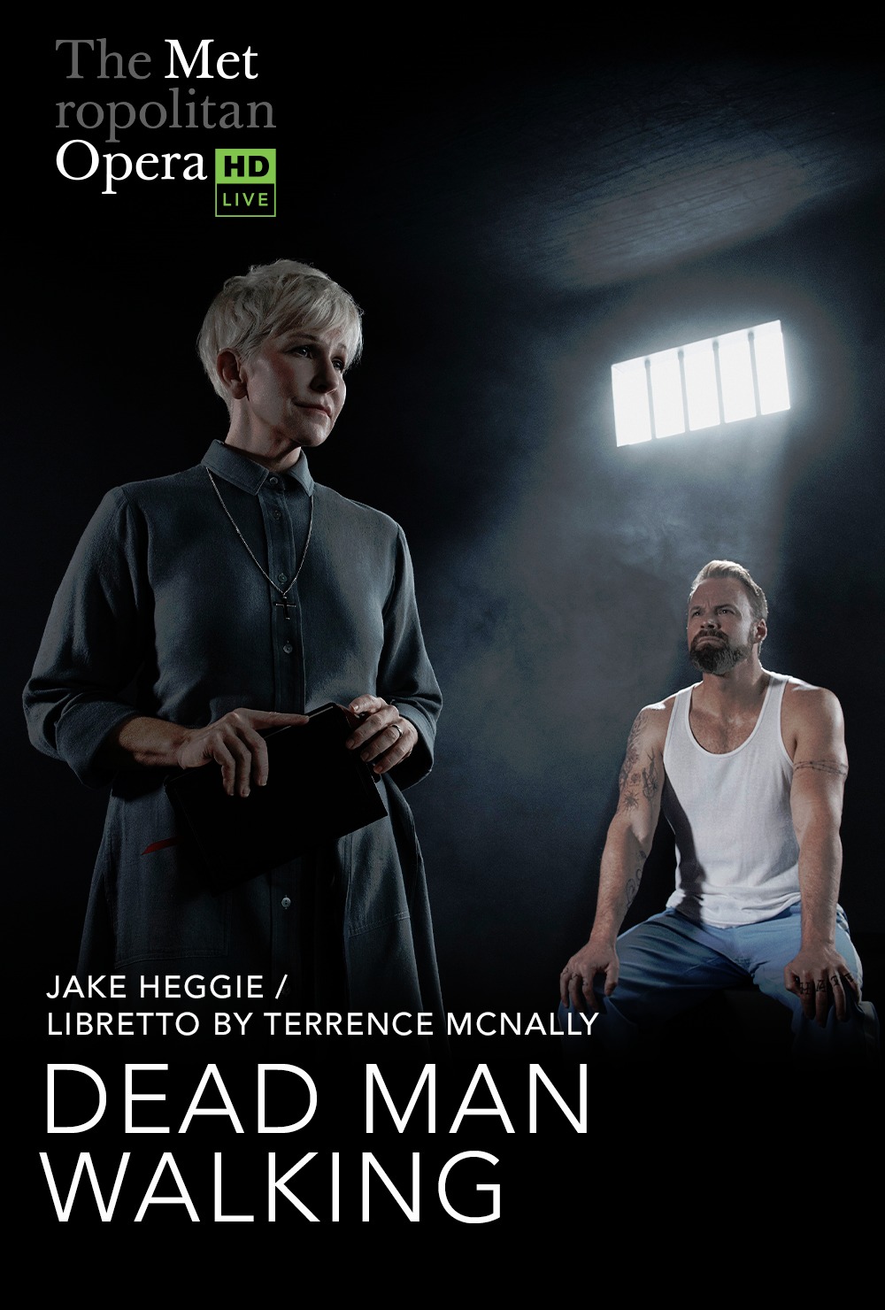 Plakat promujący transmisję opery "Dead Man Walking"