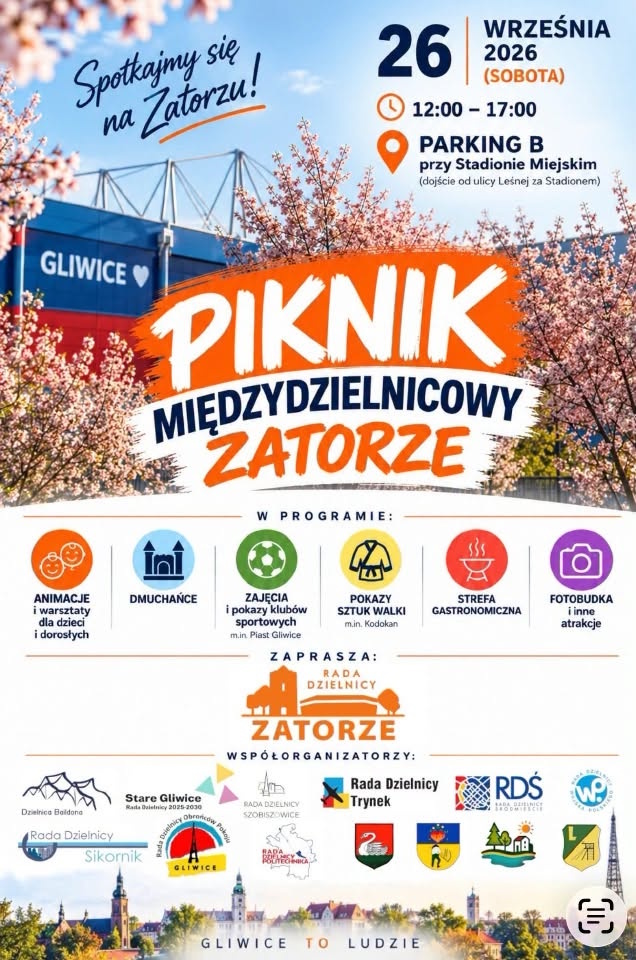 Plakat promujący piknik