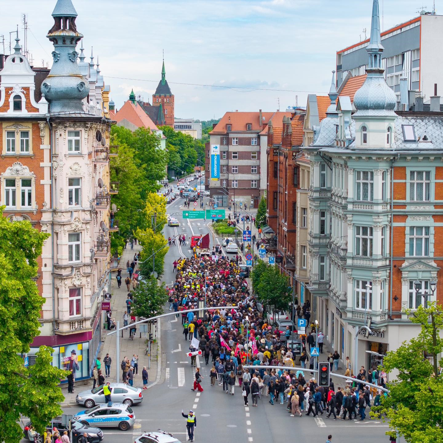 Przemarsz studentów podczas Igrów