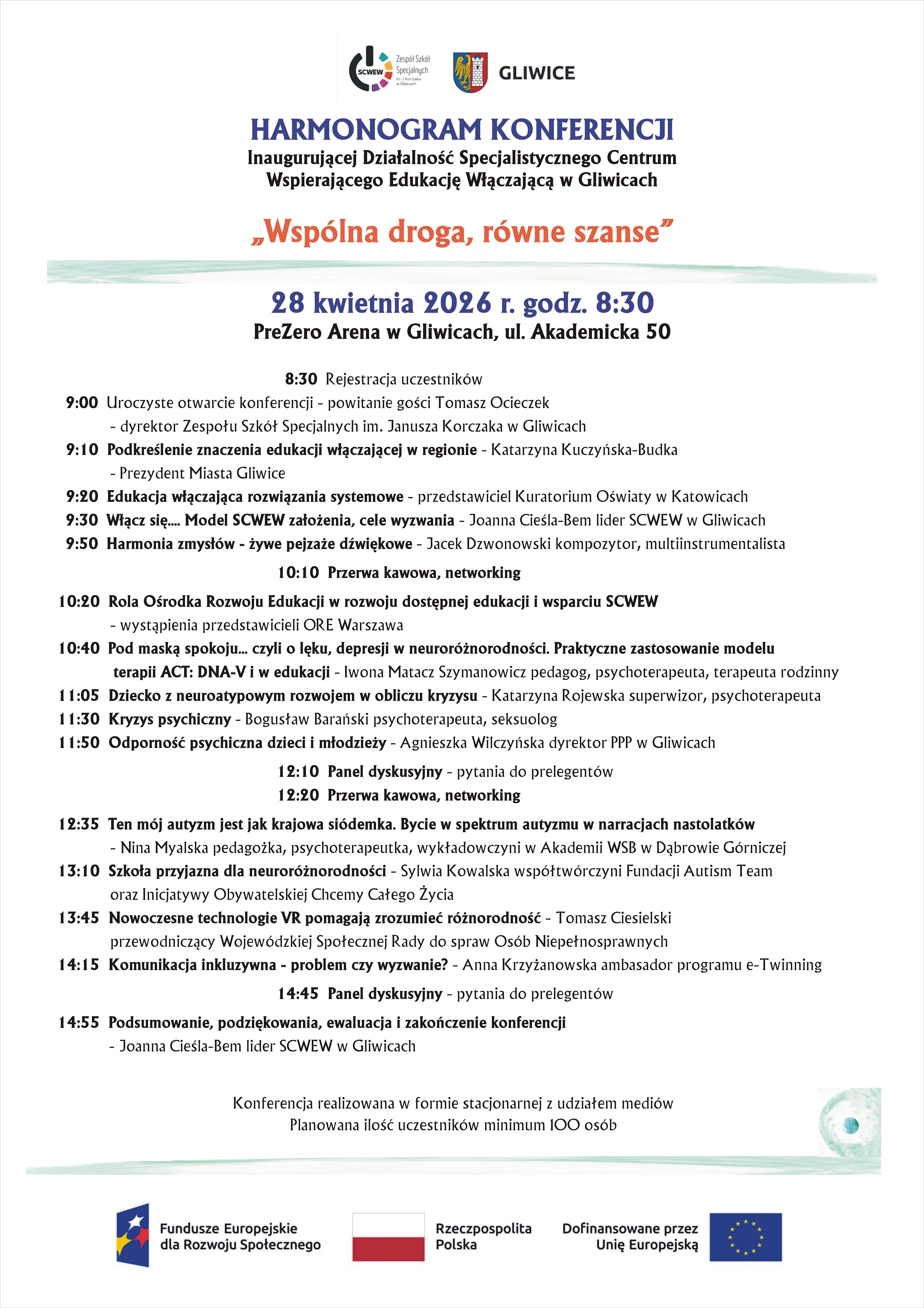 Harmonogram konferencji