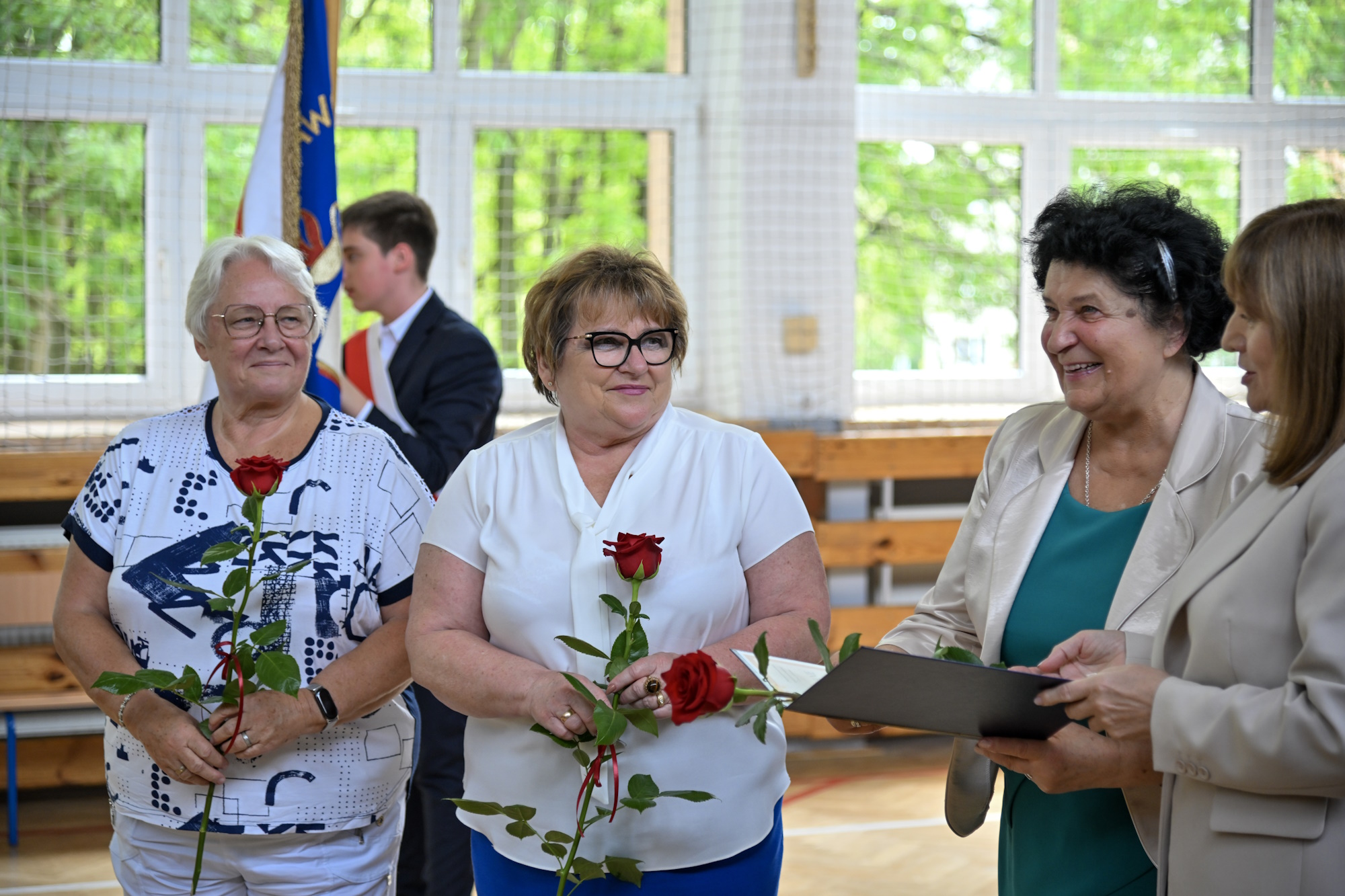 Fot. M.Buksa/UM Gliwice kobiety z kwiatami