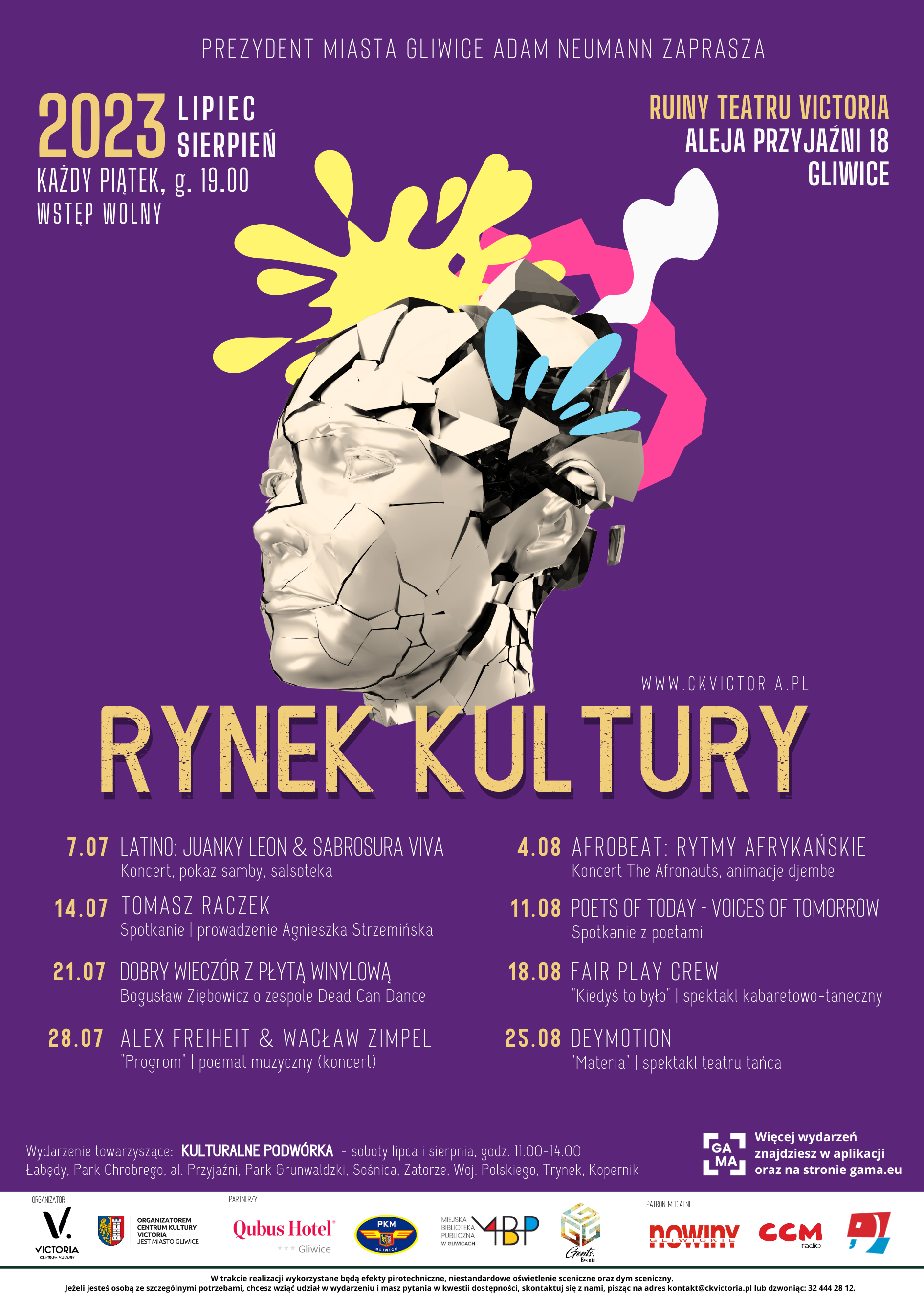 Plakat promujący Rynek Kultury