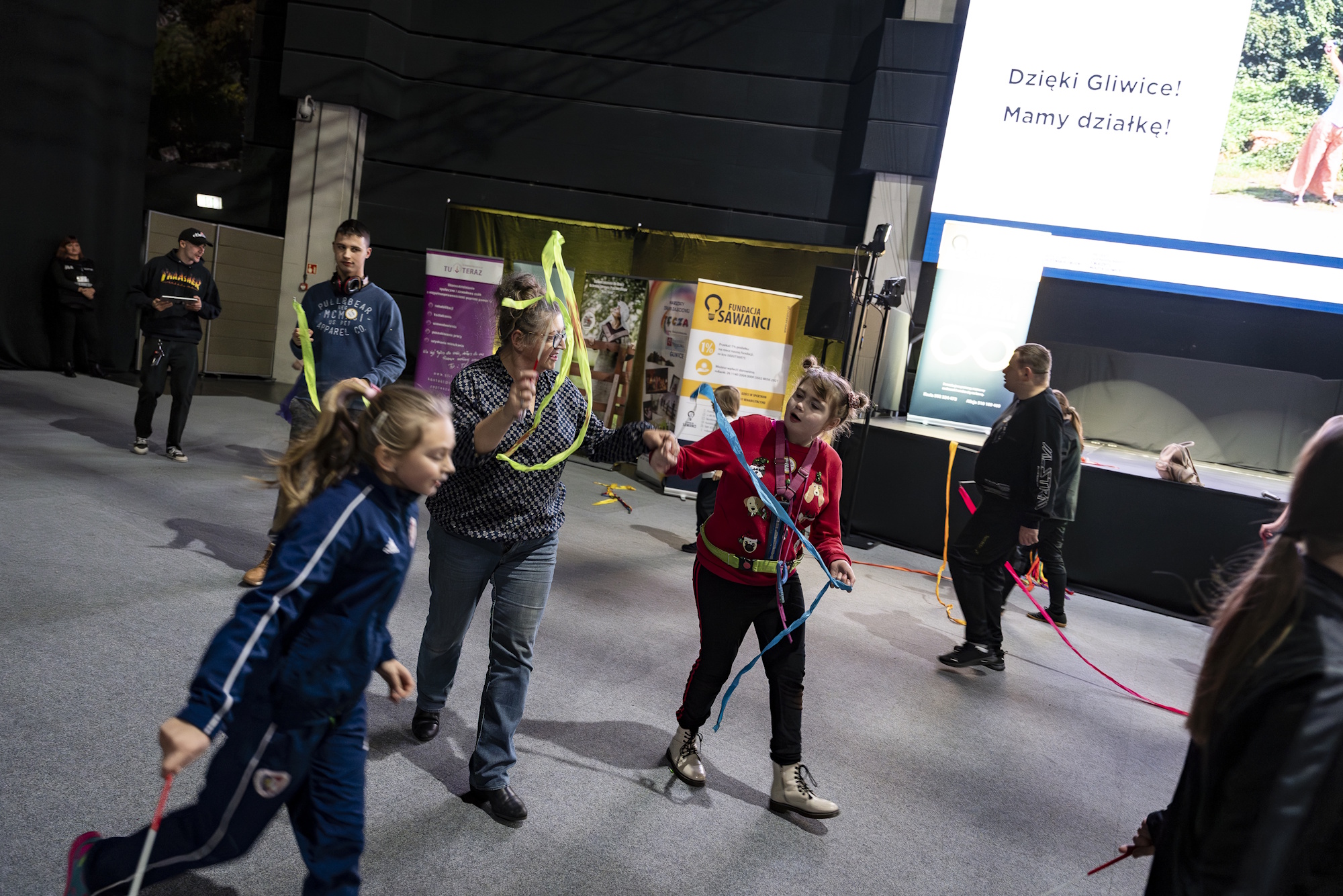 zabawa w Arenie, zajęcia ruchowe
