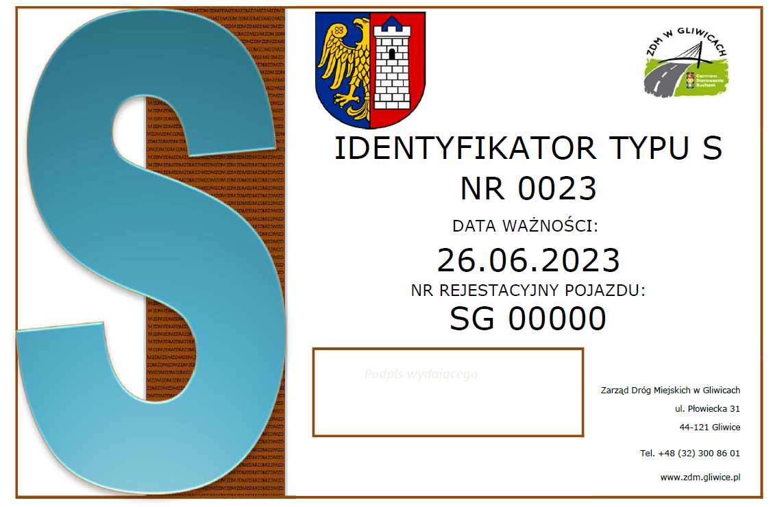 Przykładowy identyfikator