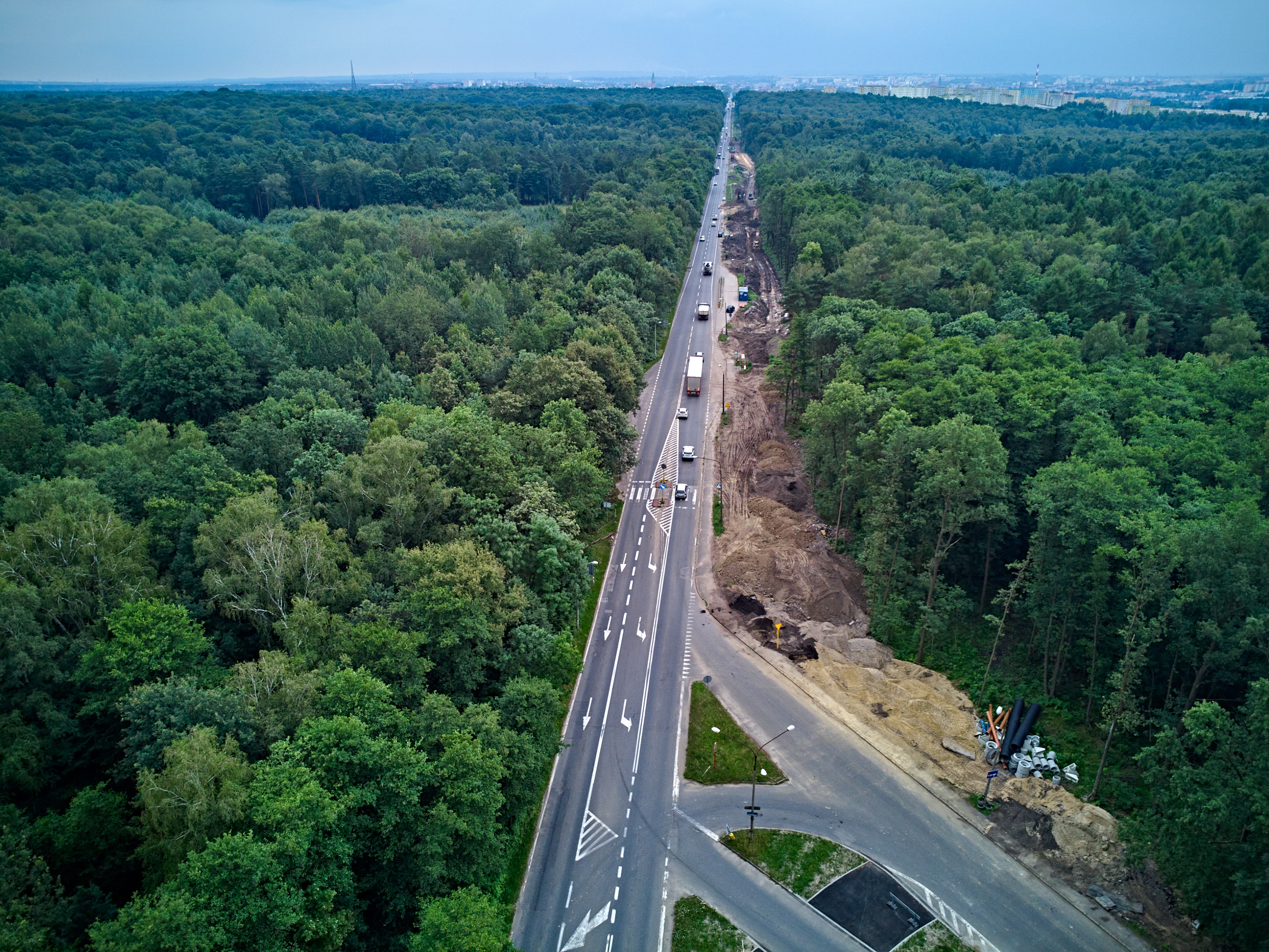 budowana ścieżka rowerowa do Czechowic