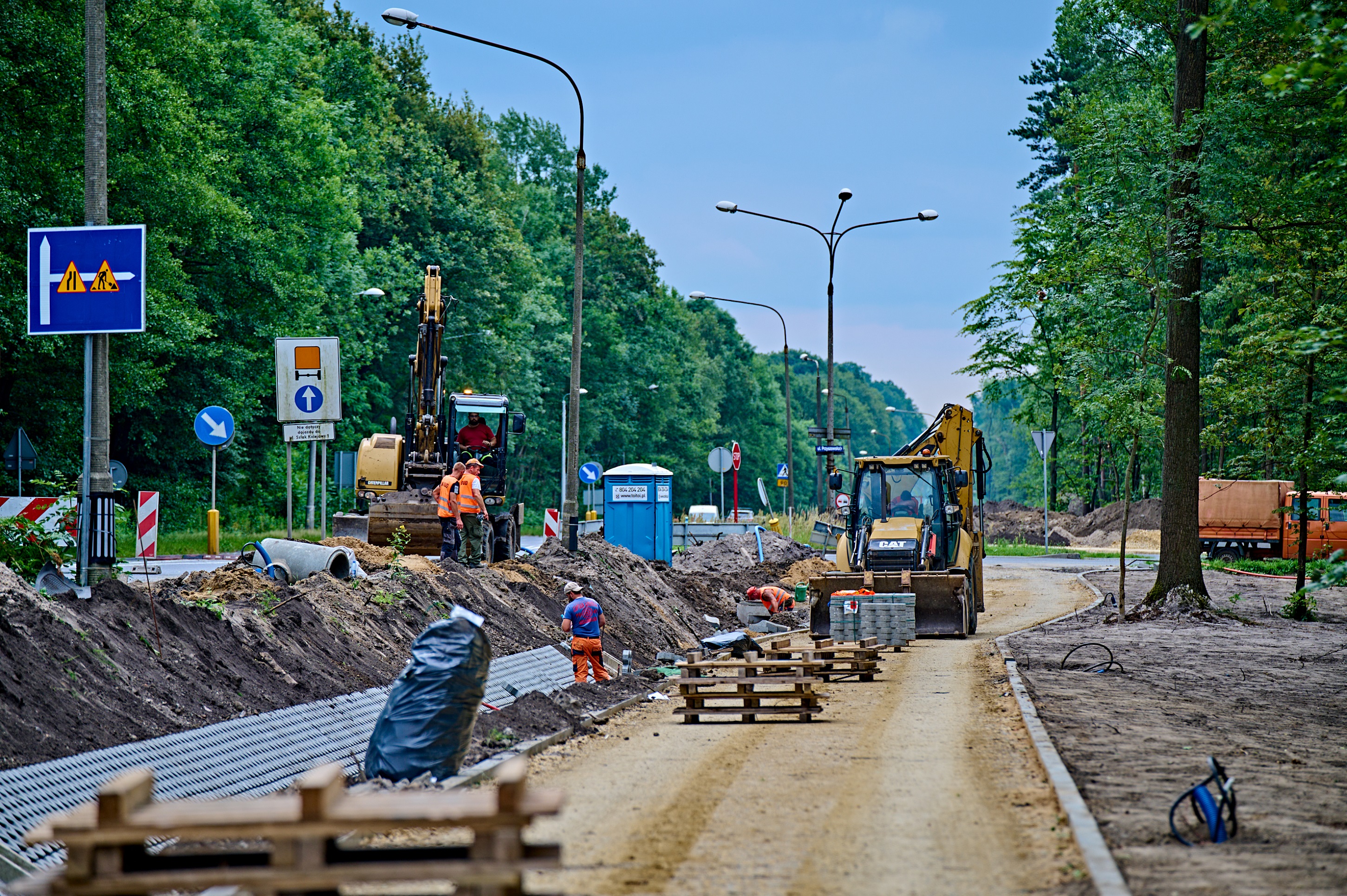 budowana ścieżka rowerowa do Czechowic