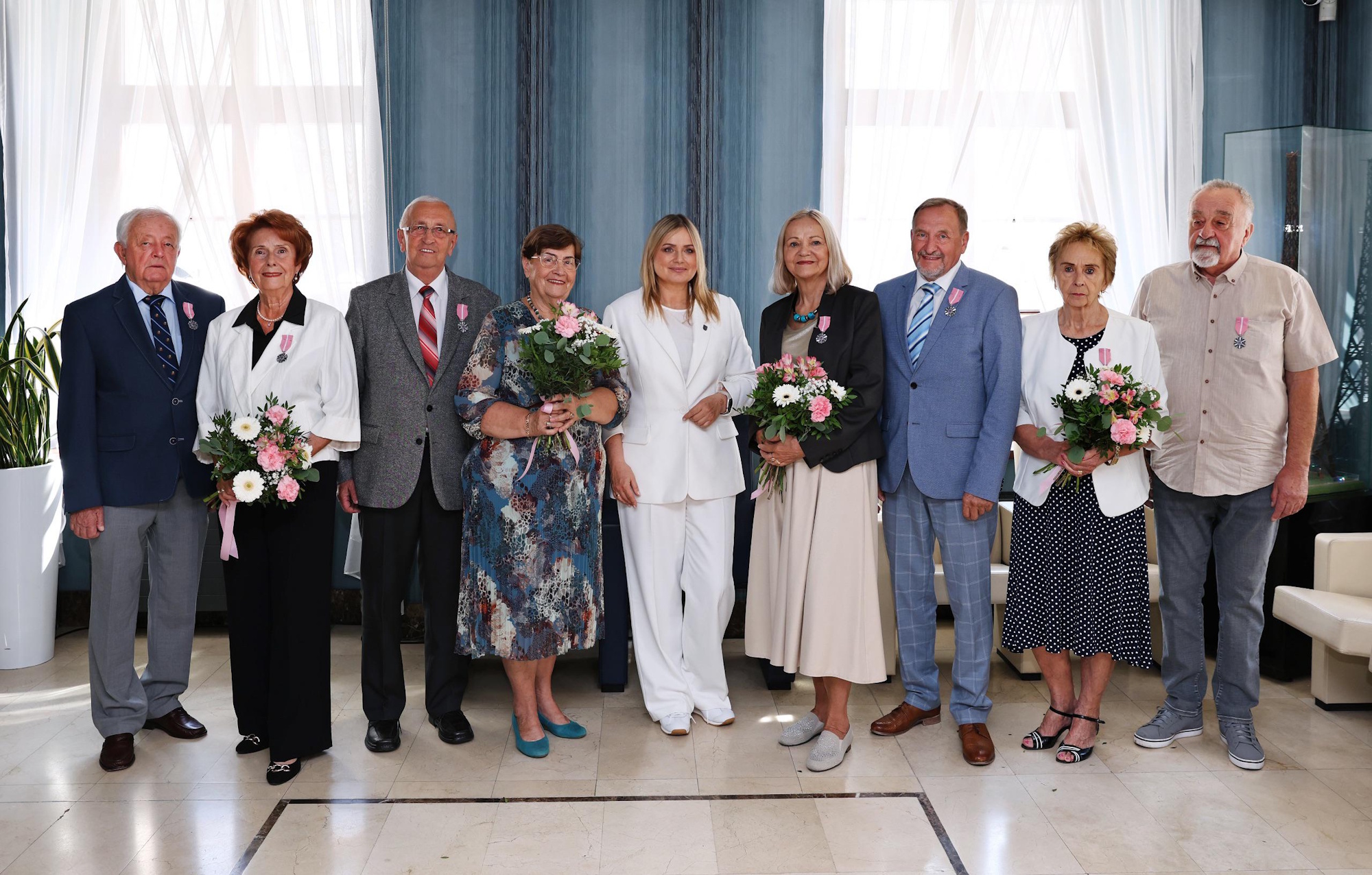 Fot. D.Nita-Garbiec/UM Gliwice pary małżeńskie i prezydent Gliwic