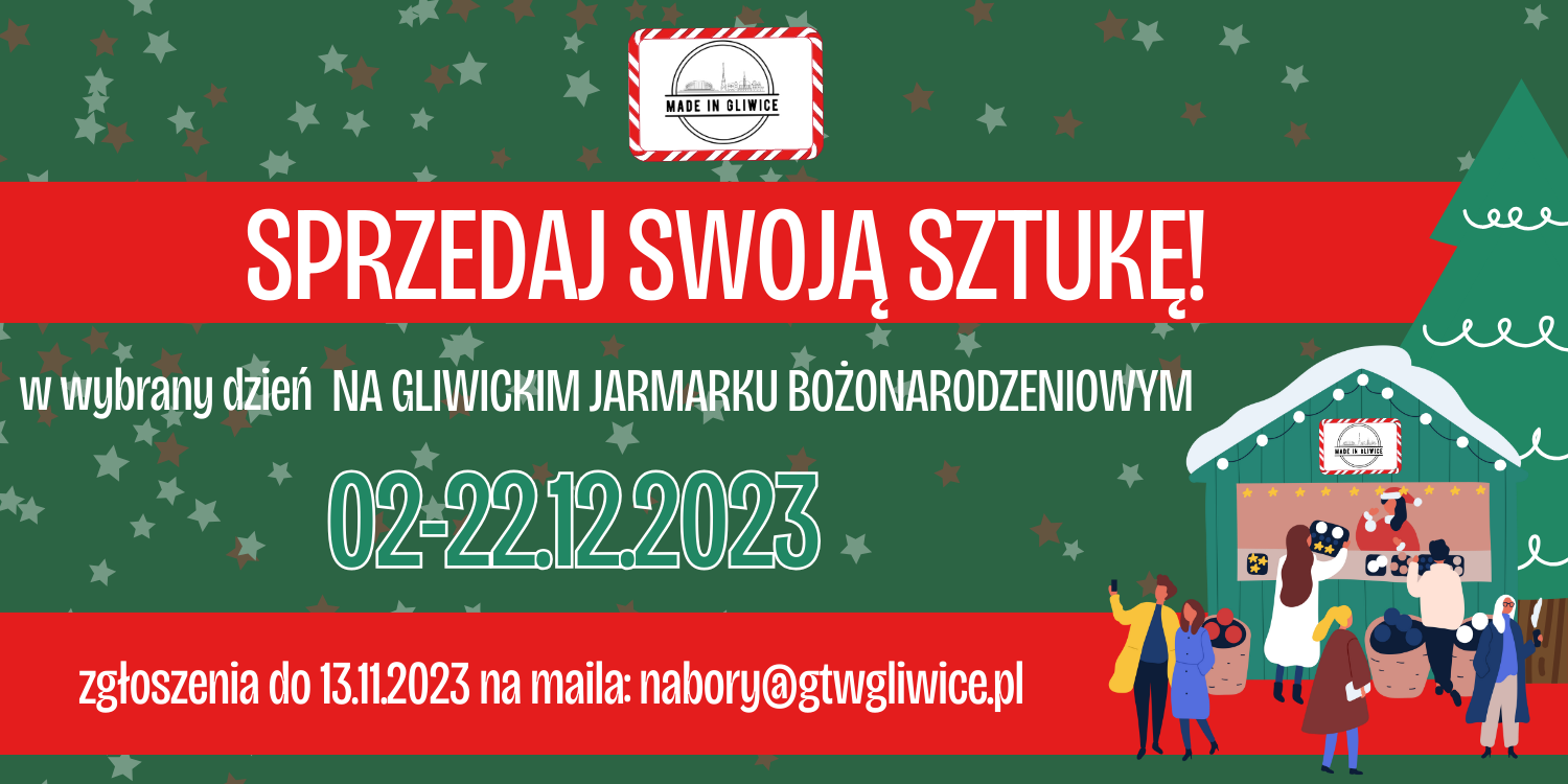 Baner informujący o naborze twórców