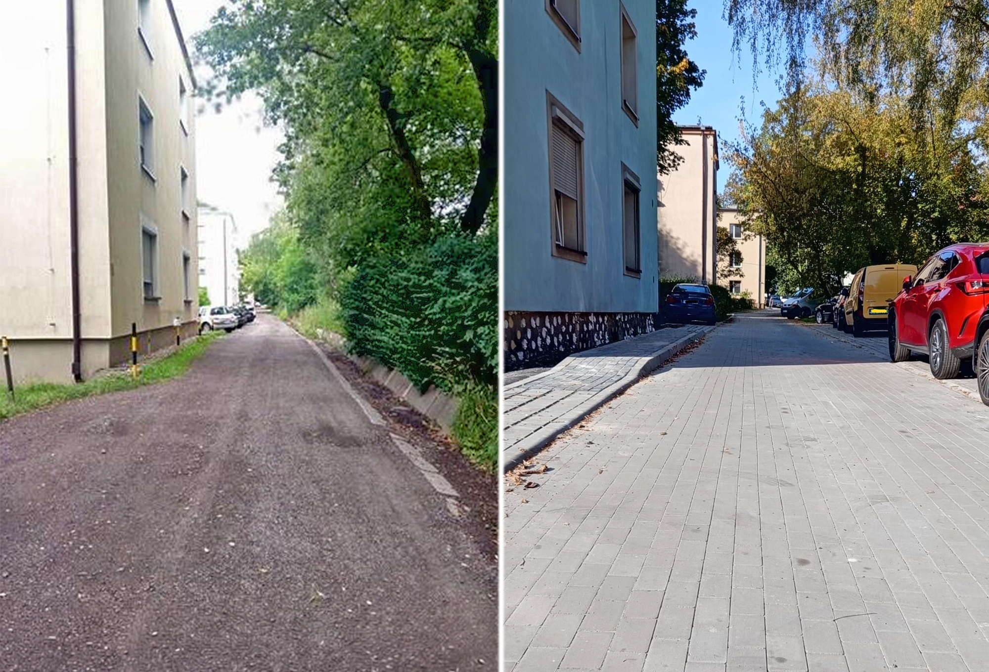 Łącznik ulic Ligonia i Damrota, który wcześniej był drogą szutrową, w tym tygodniu zostanie oddany do użytku po remoncie nawierzchni.