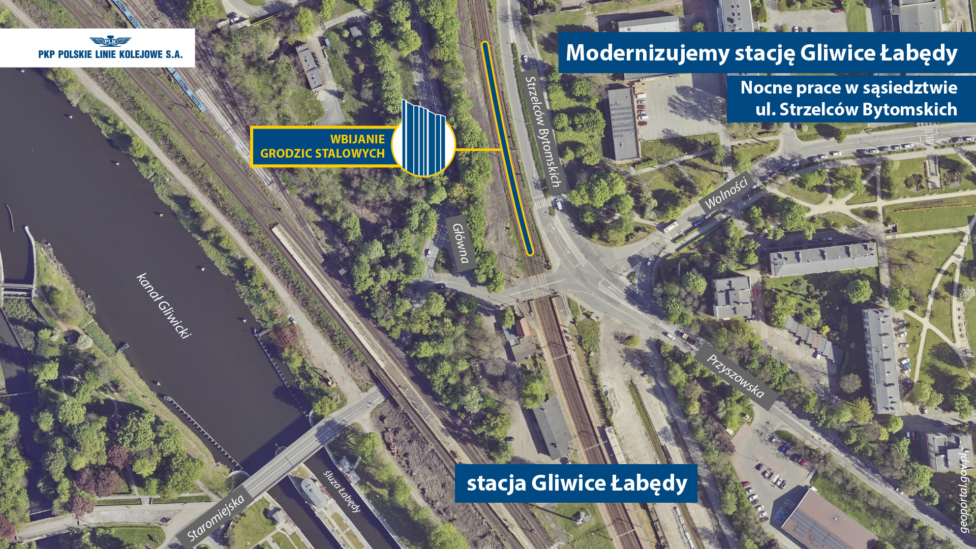 Od poniedziałku kilkudniowe, nocne prace PKP PLK w Łabędach. Mieszkasz tam? Przeczytaj koniecznie