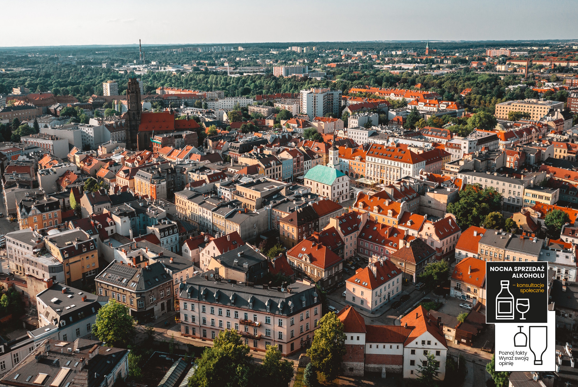 Gliwice z lotu ptaka
