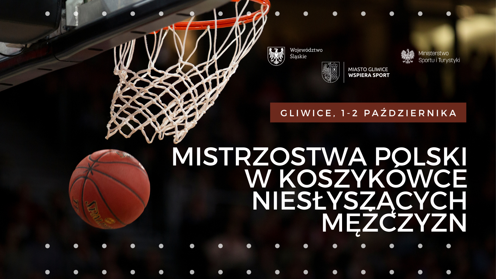 baner mistrzostw w koszykówce niesłyszących mężczyzn