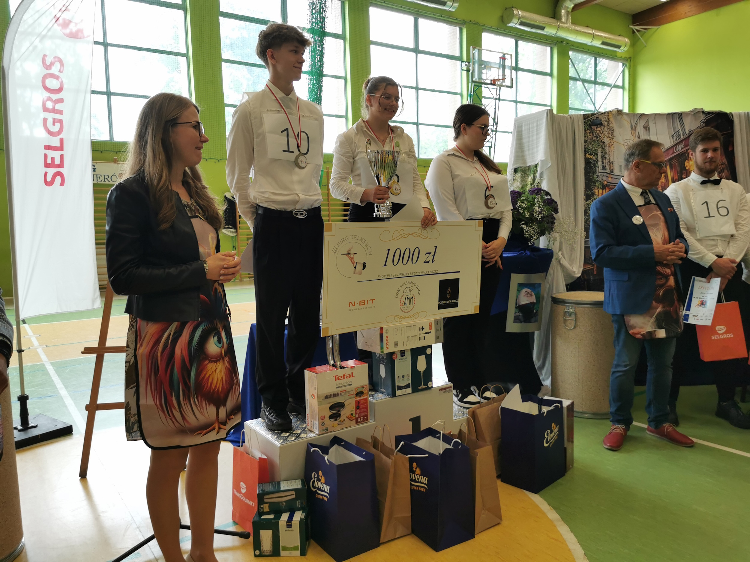 Zawodnicy na podium