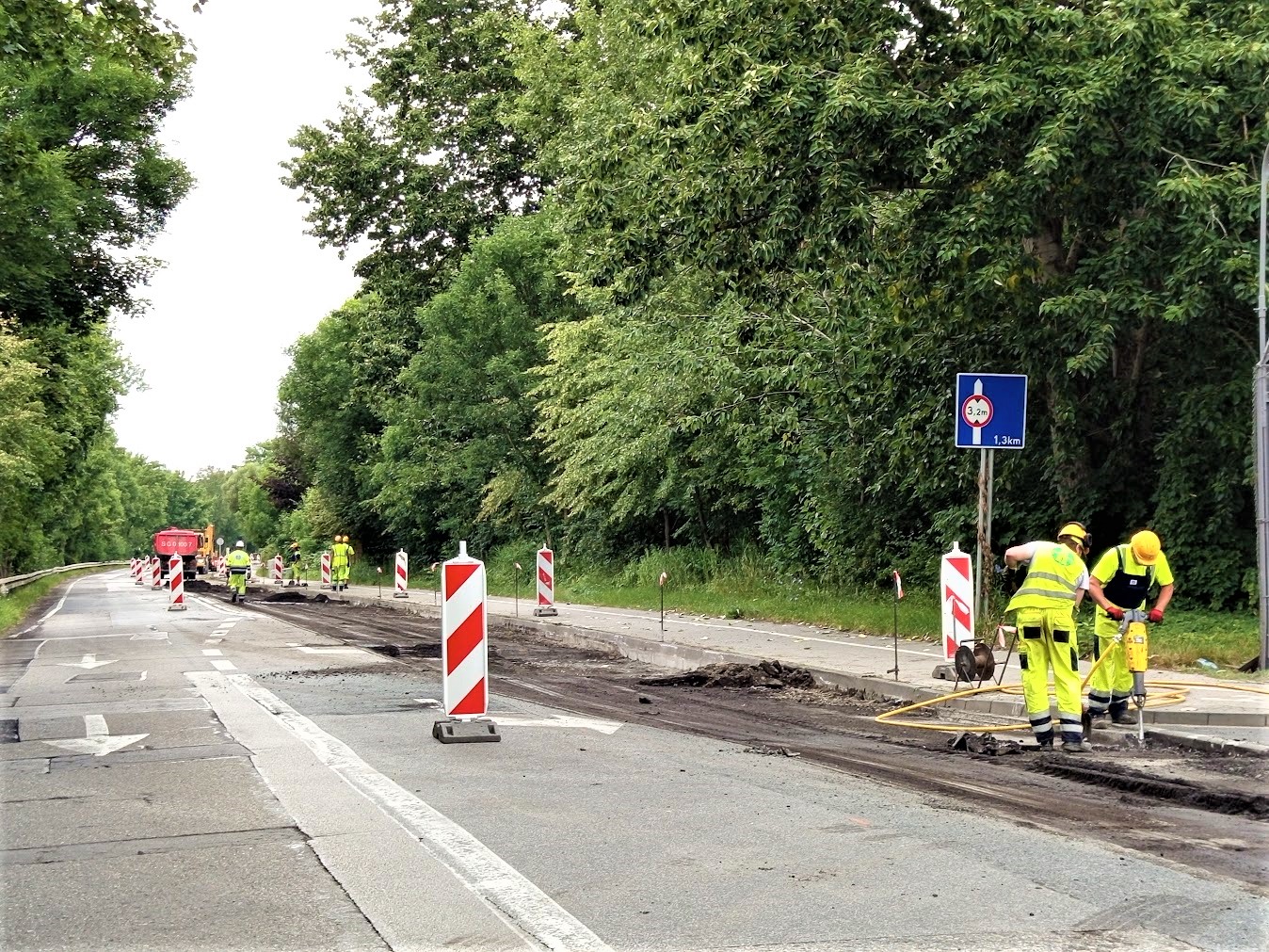 Remont ul. Portowej nabiera tempa – 500 metrów nowej nawierzchni w drodze do centrum