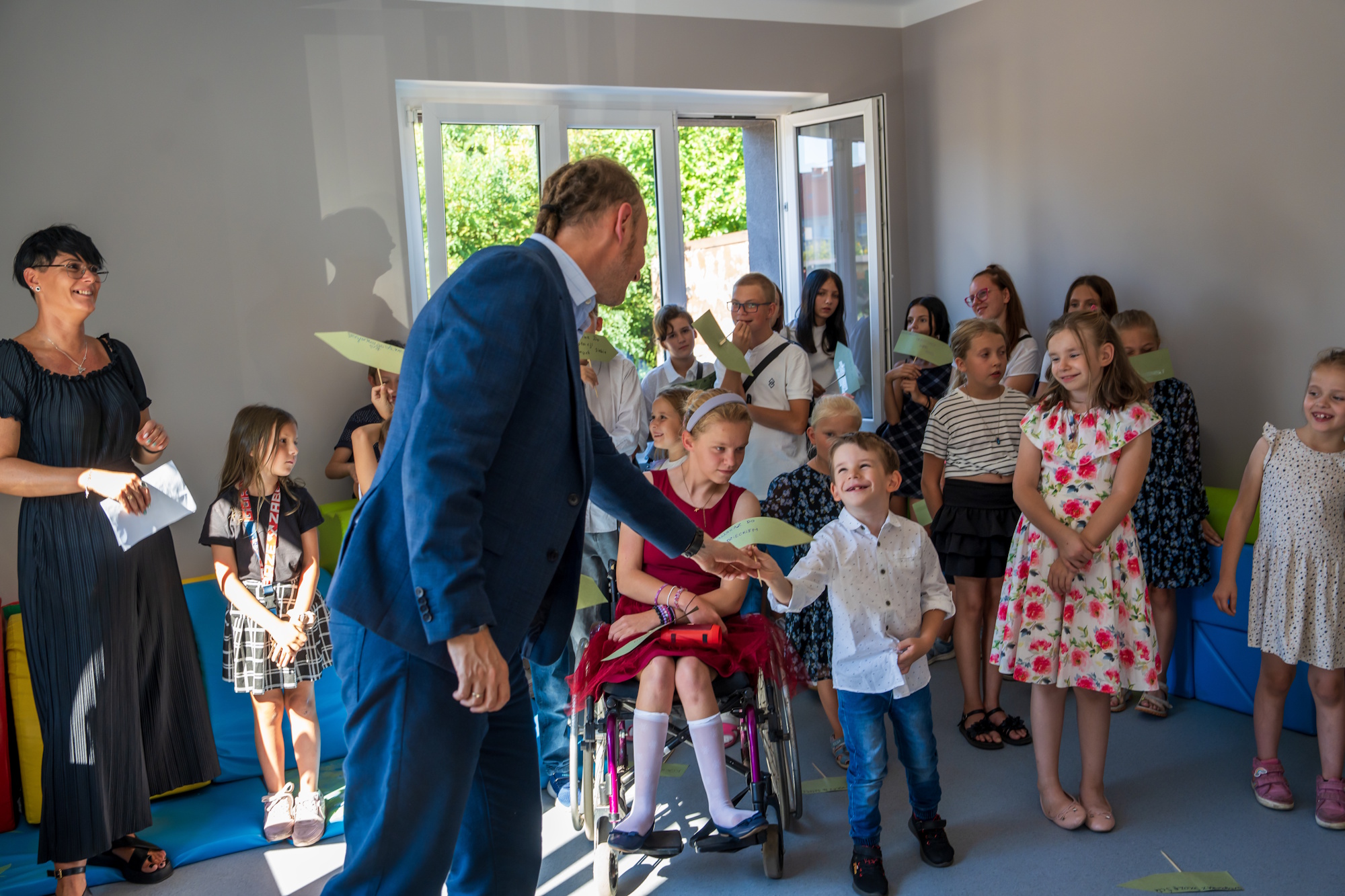 prezydent Gorczyński i dzieci