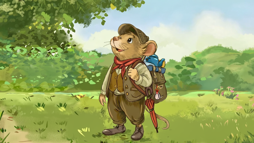 Mysz z plecakiem - kadr z animacji