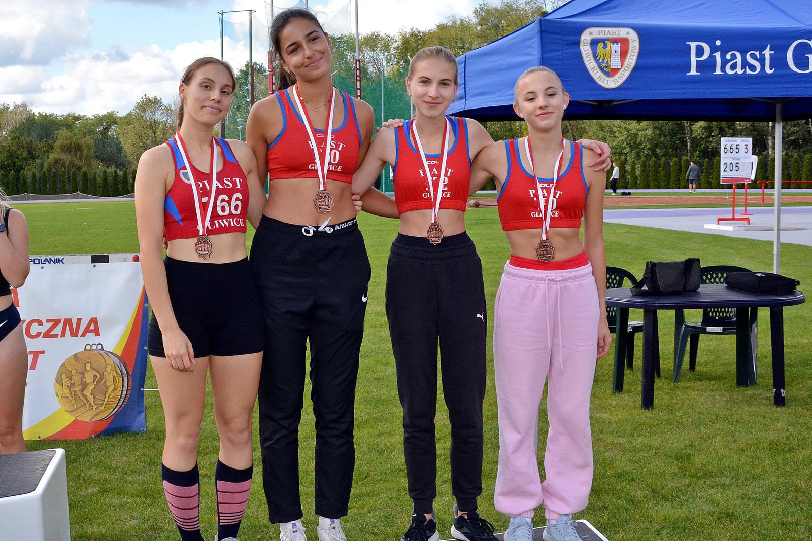 Zawodniczki Piasta na podium lekkoatletycznych Mistrzostw Śląska