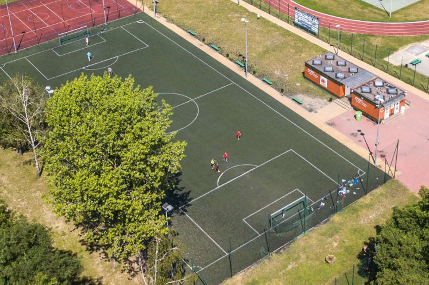 boisko Orlik z lotu ptaka