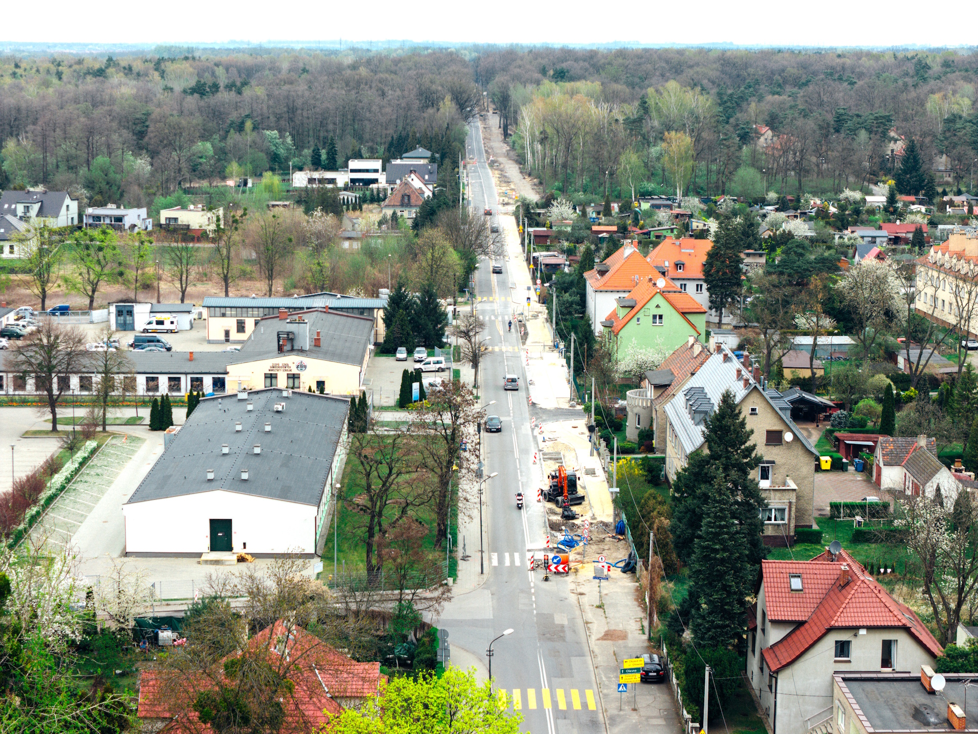 Strzelców Bytomskich: tam powstaje ścieżka rowerowa. Od połowy tego tygodnia krótsze wahadło