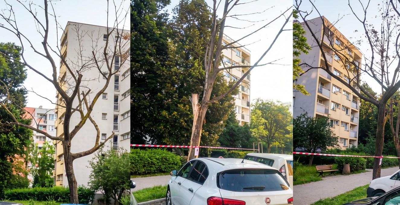 Suche drzewo przy drodze nie zawsze można od razu usunąć. Zarząd Dróg Miejskich wyjaśnia procedury