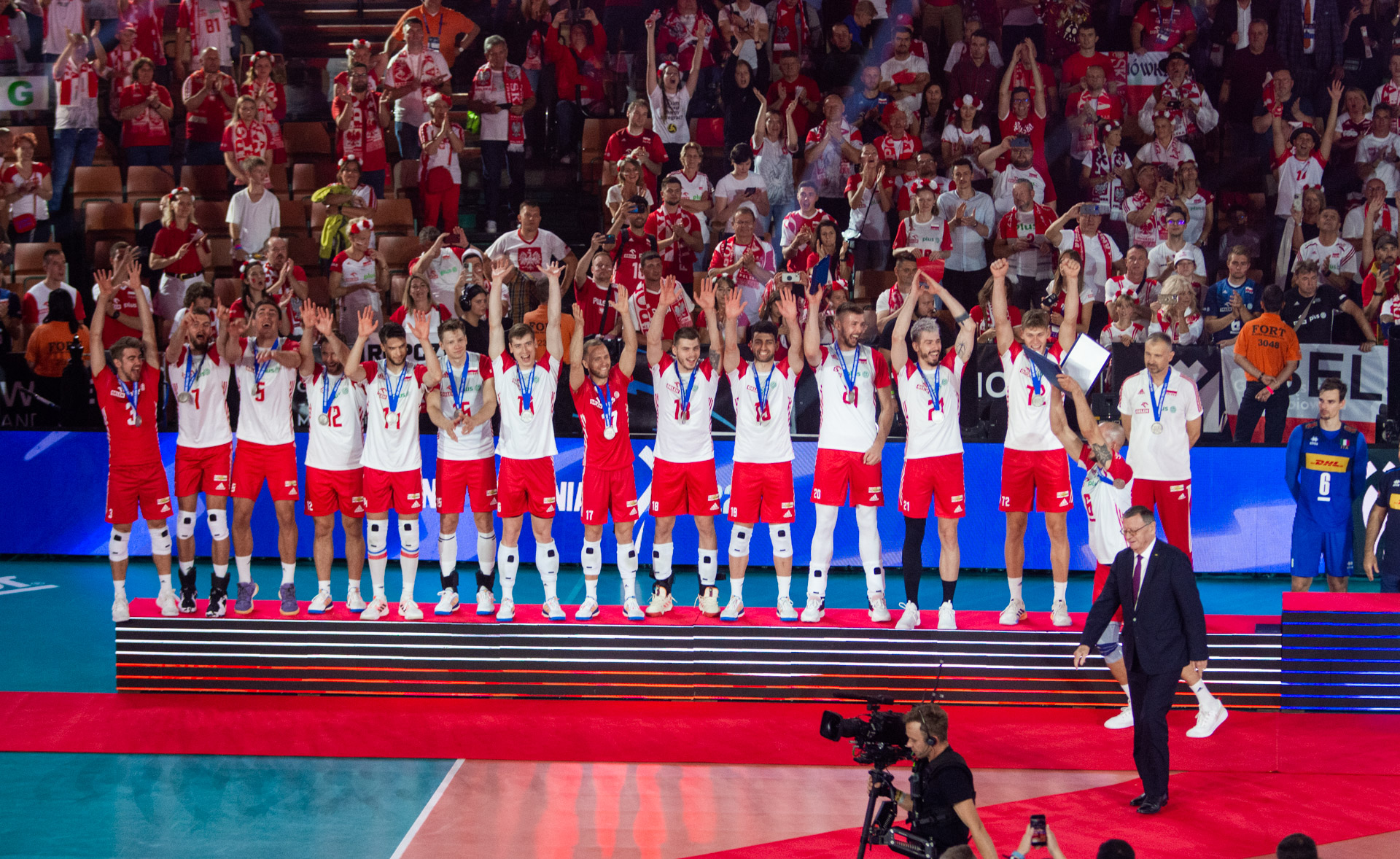 ceremonia wręczenia medali mistrzostw świata w siatkówce mężczyzn